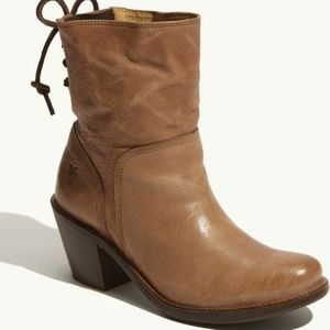 NWOB, FRYE Carmen Back Lace Short Ankle Boot